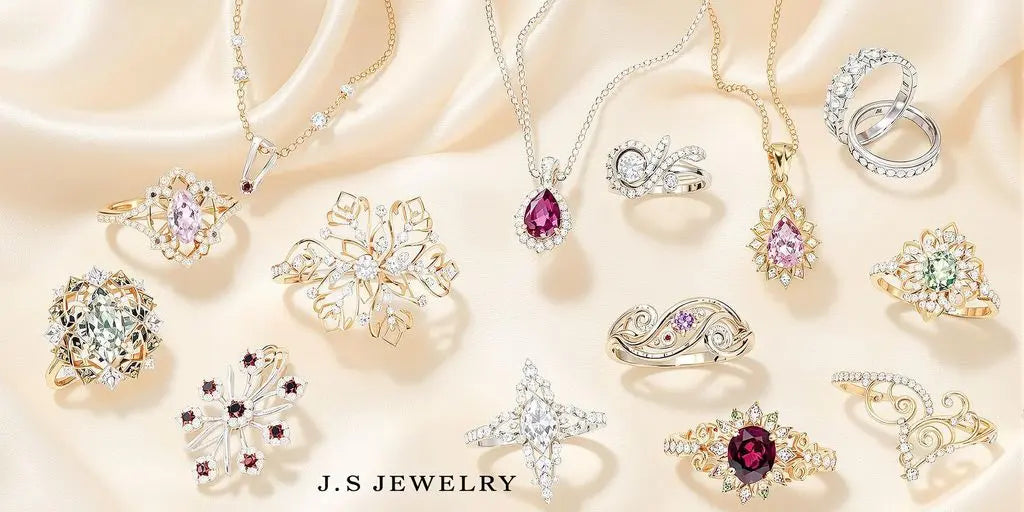 Elegant jewelry pieces from J S Jewelry collection.