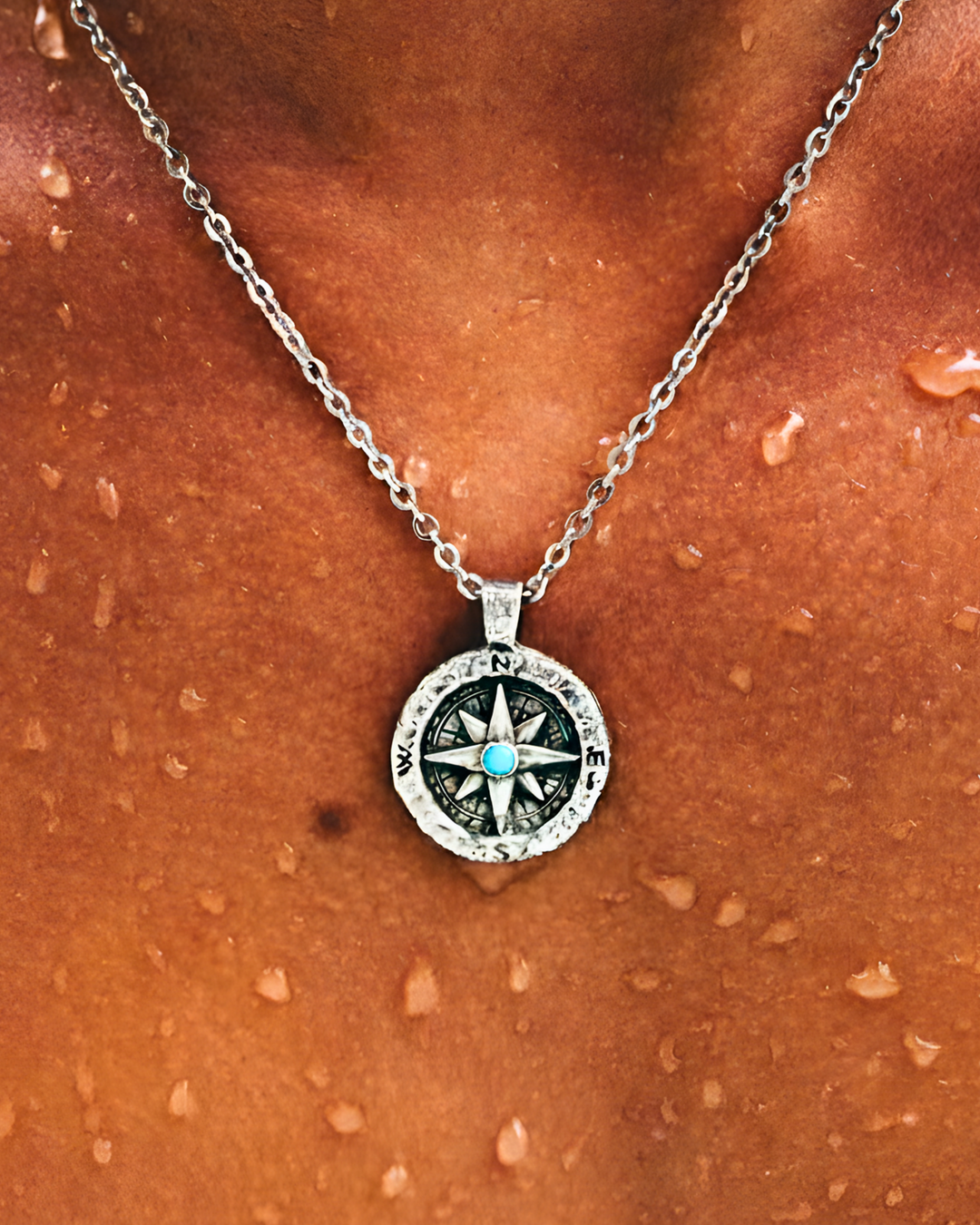 Turquoise Compass Chain