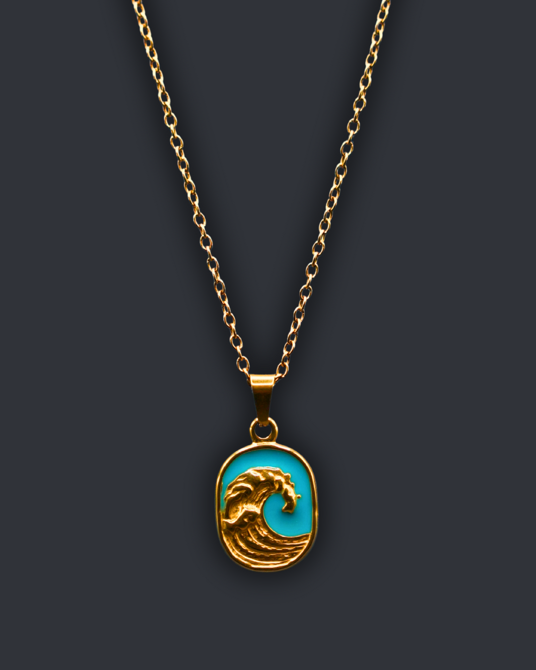 Turquoise Wave Chain