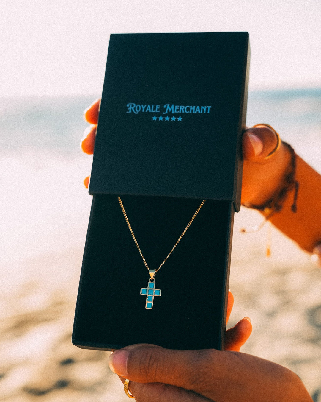 Turquoise Cross Chain