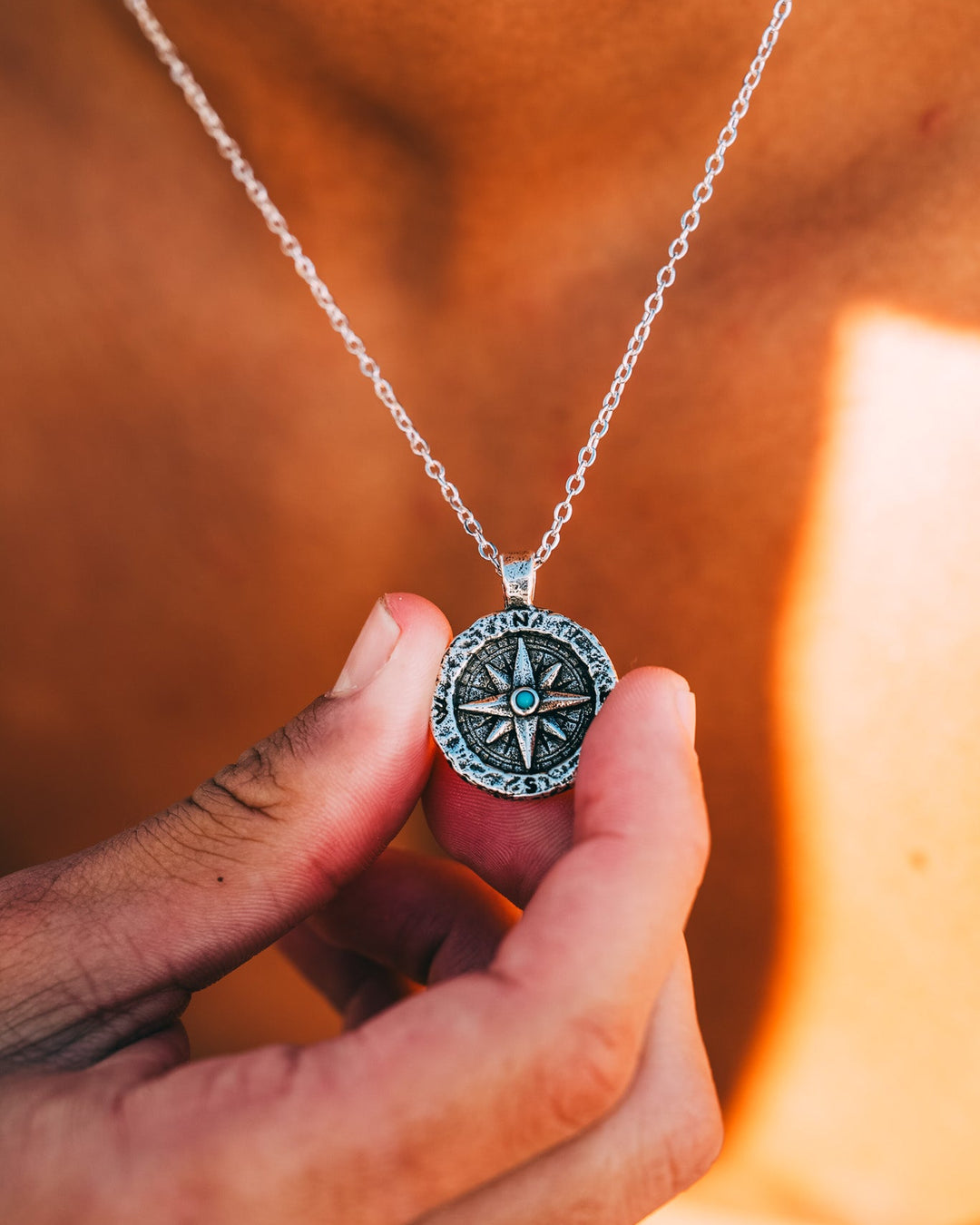 Turquoise Compass Chain