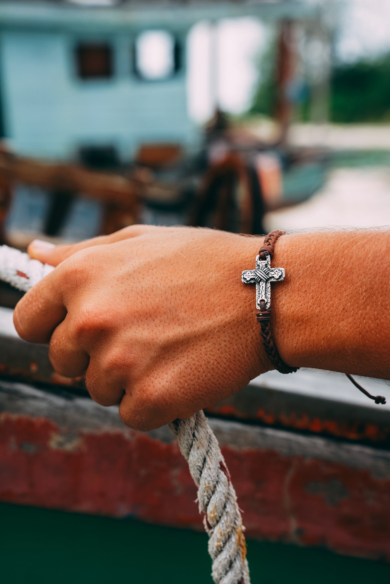 Cross Pendant Bracelet