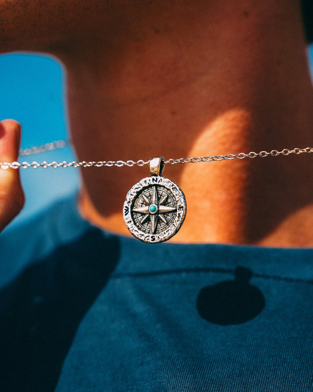 Turquoise Compass Chain