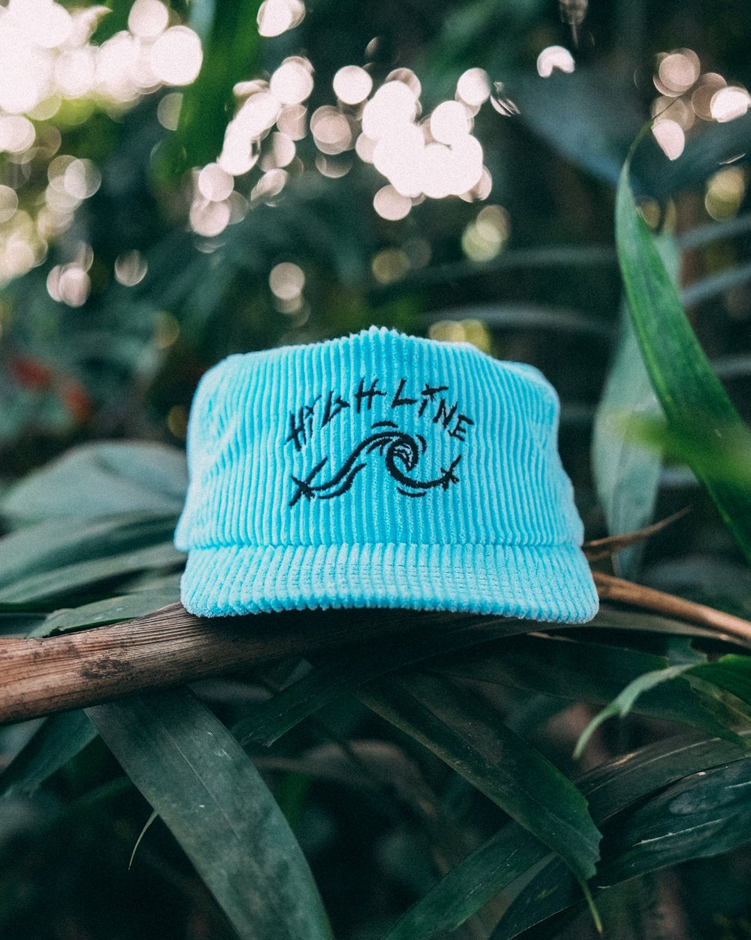 blue corduroy hat