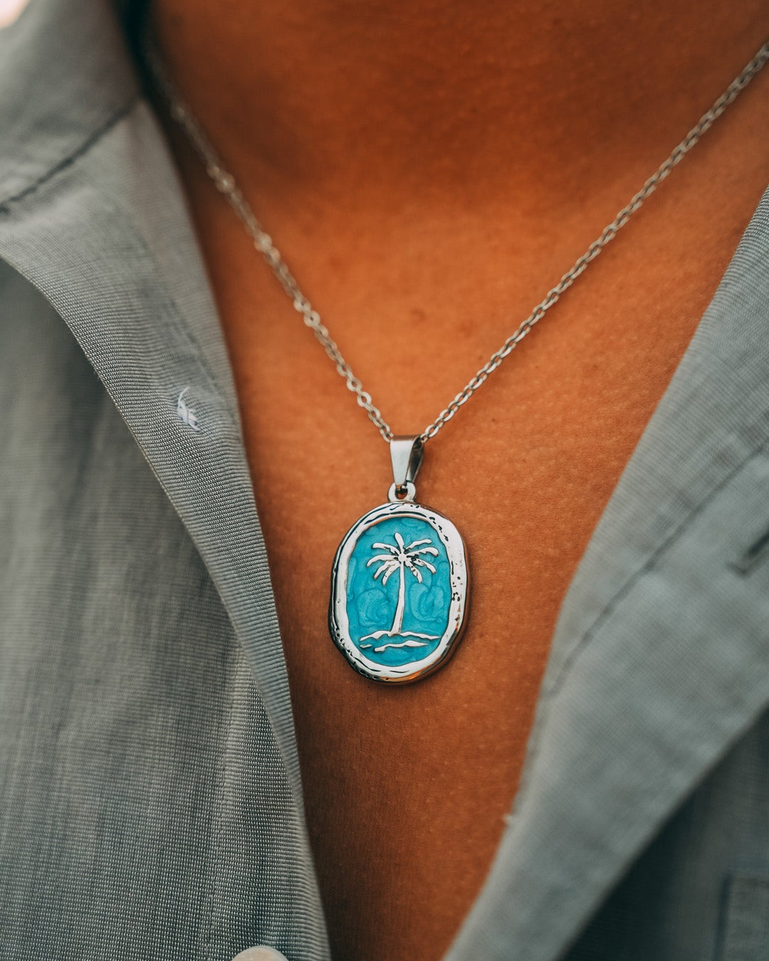 Turquoise Palm Chain