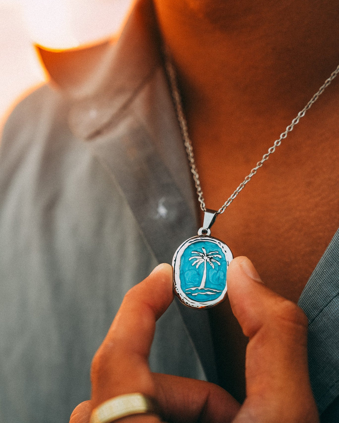 Turquoise Palm Chain