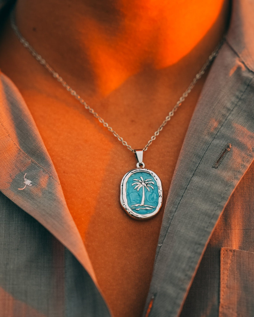 Turquoise Palm Chain
