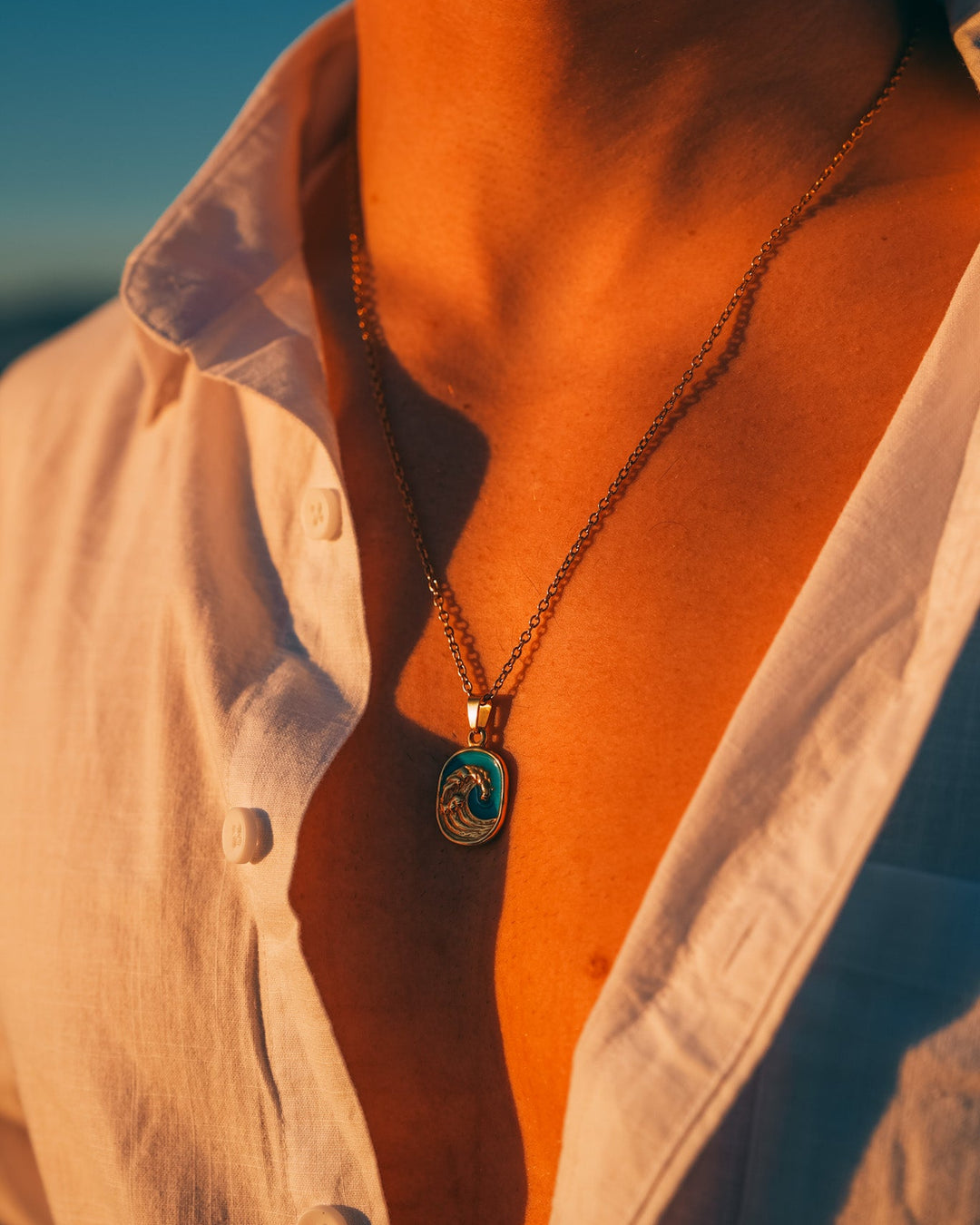 Turquoise Wave Chain