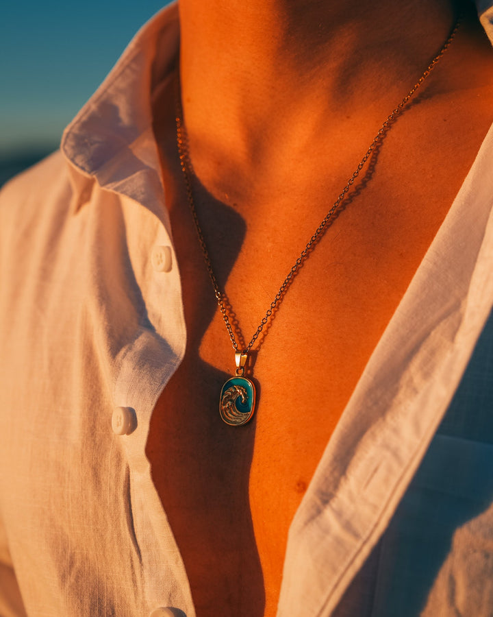 Turquoise Wave Chain