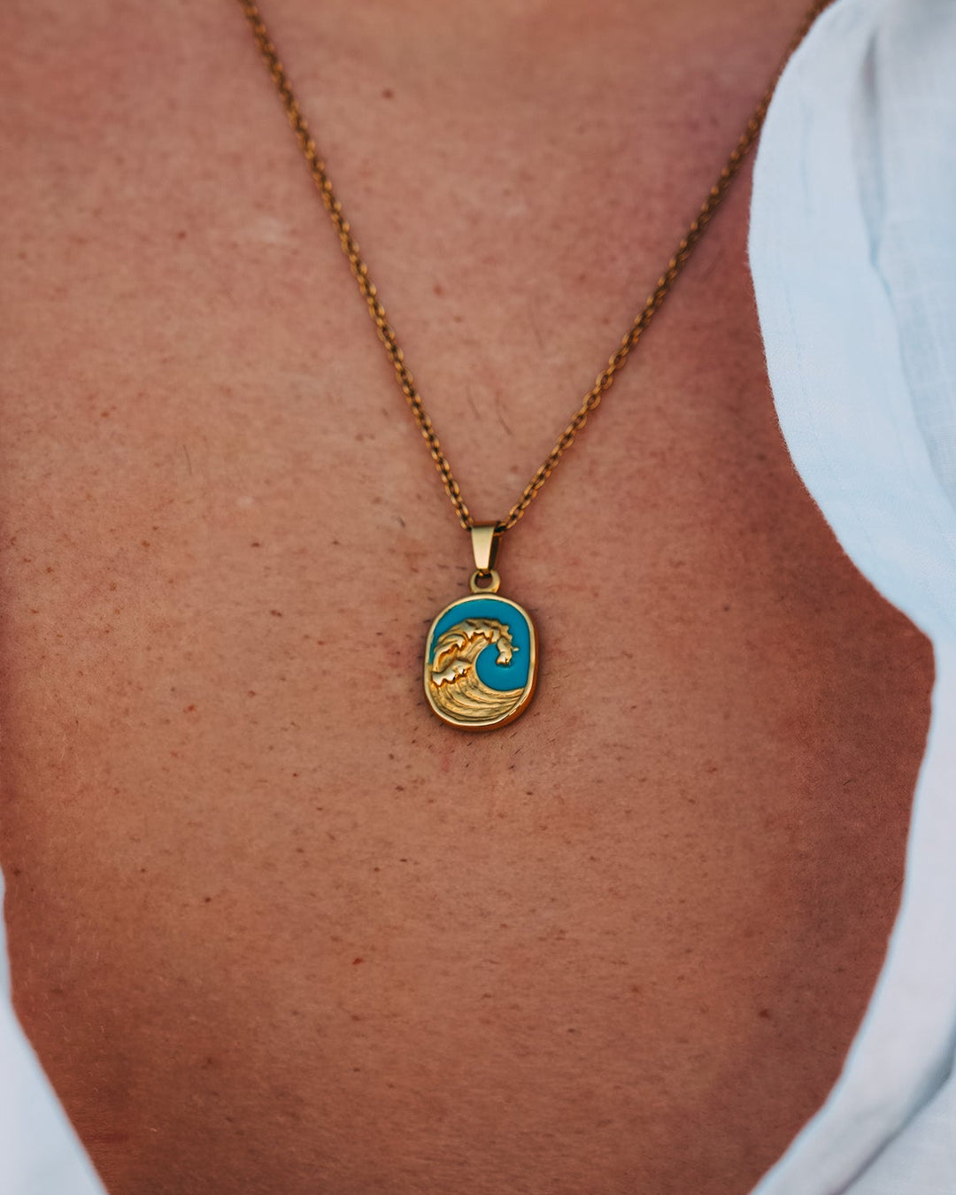 Turquoise Wave Chain