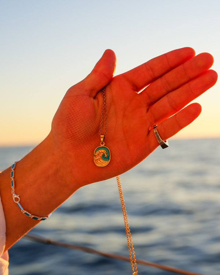 Turquoise Wave Chain