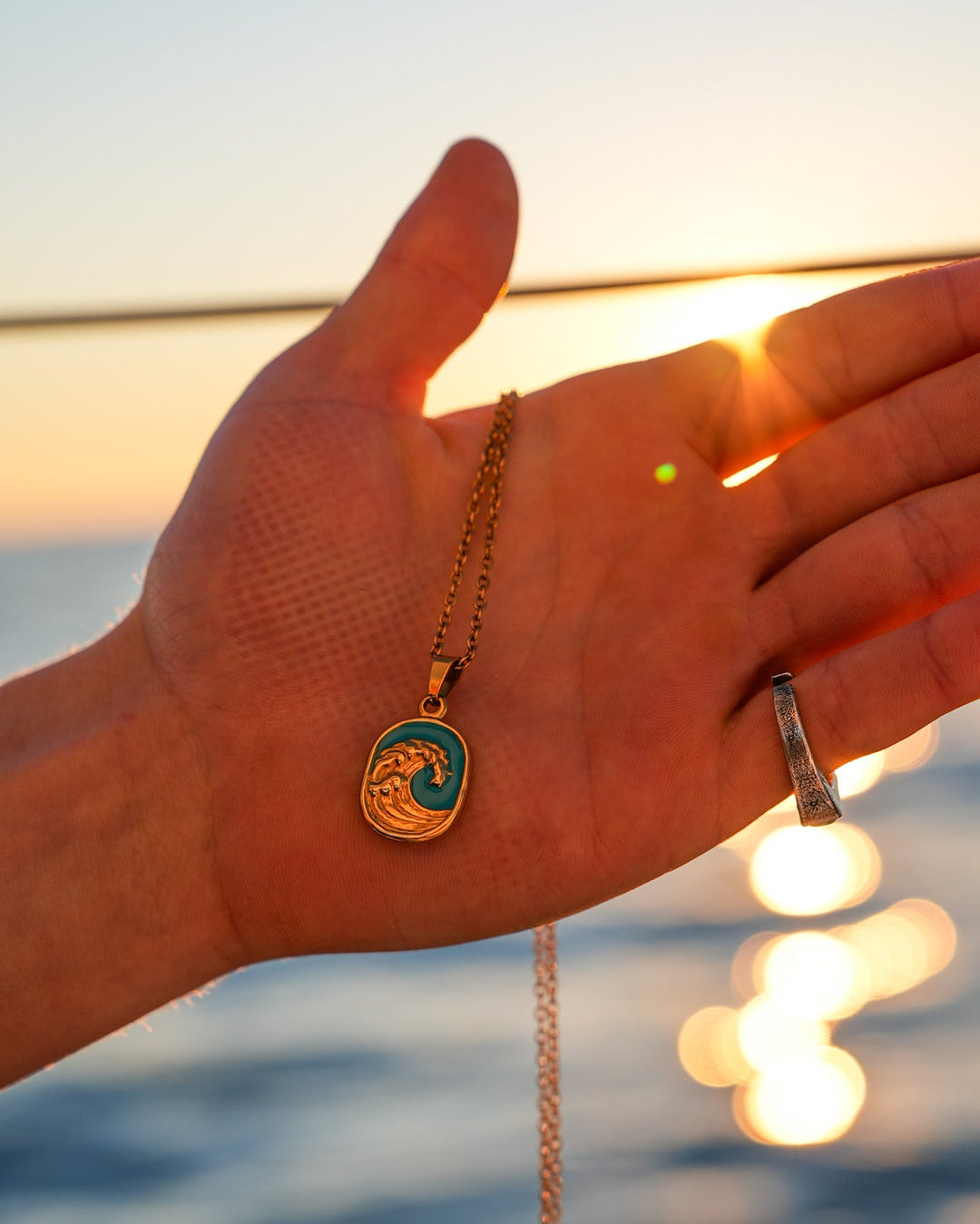 Turquoise Wave Chain