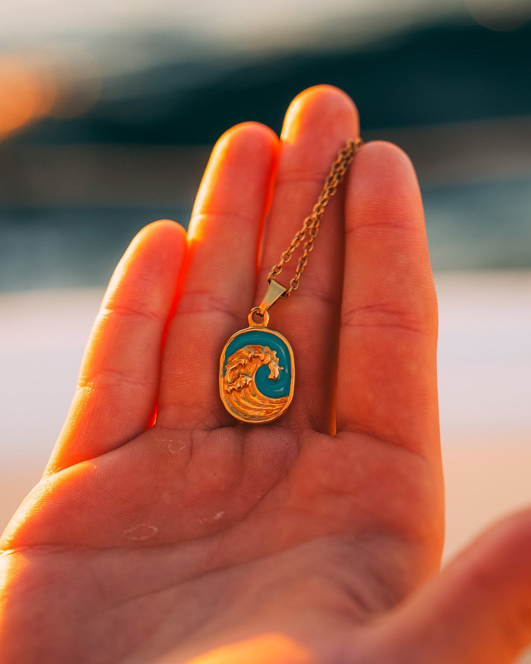 Turquoise Wave Chain