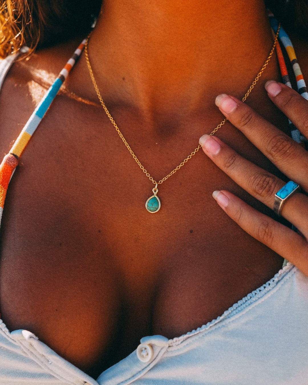 Turquoise Pendant Chain