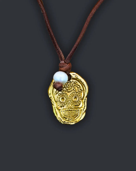 Skull Side Pearl (Gold) Royale Merchant