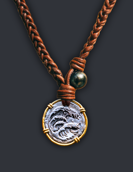 Wave Coin (Gold Bracket)