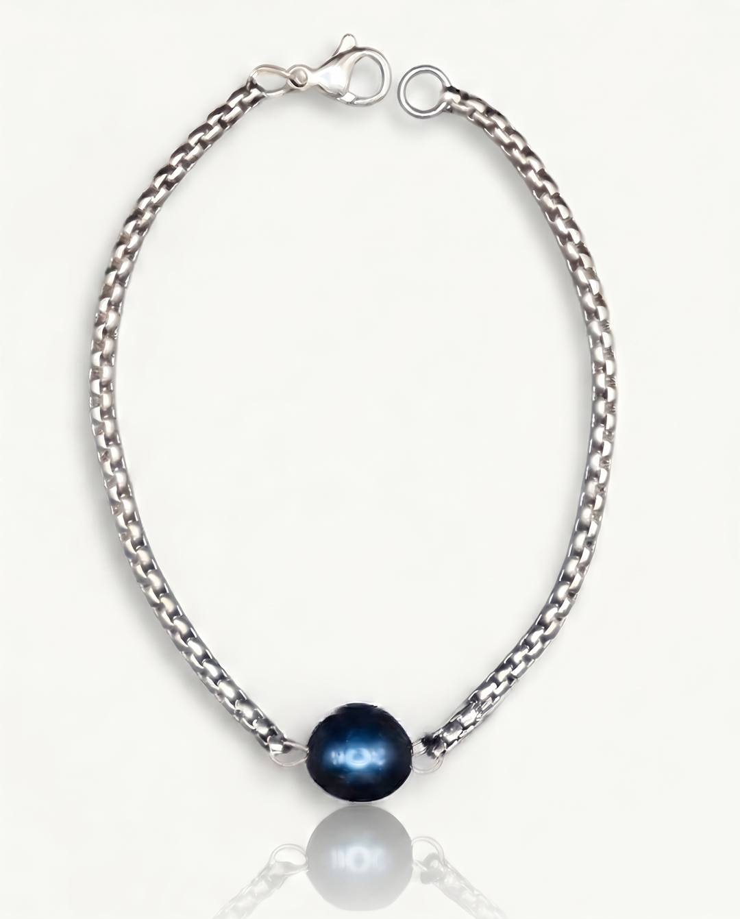 Black Pearl Chain Bracelet