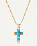 Turquoise Cross Chain